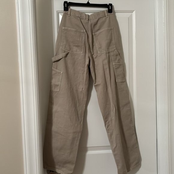 Size 00 wide leg beige denim pants from GARAGE - Picture 5 of 6